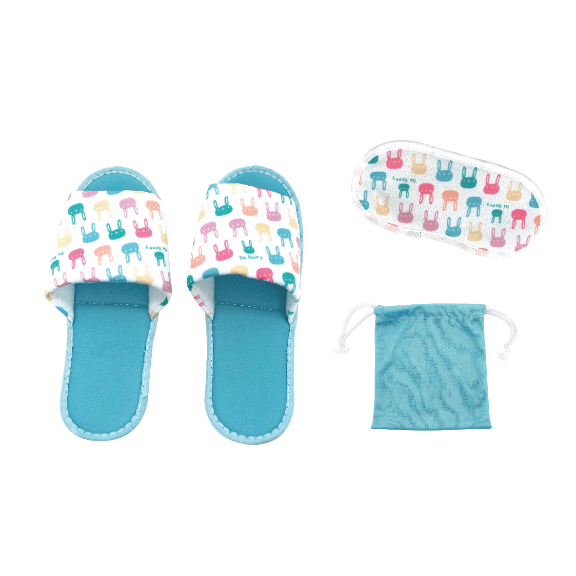 Bo Bonney2合1旅行組-眼罩+拖鞋